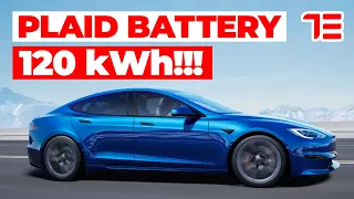 New Model S Plaid Battery Size & New Long Range Battery Size.