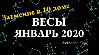 ВЕСЫ ГОРОСКОП на ЯНВАРЬ 2020. Астролог Olga