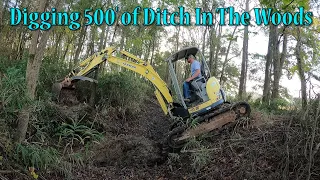 Digging 500' Of Ditch On Letsdig18's Mile Long Ditching Job