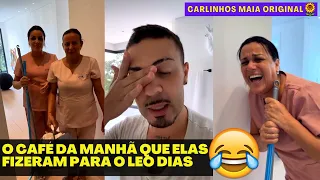 LEO DIAS CHEGOU | AS EMPREGADAS CONTANDO OS BABADOS PARA CARLINHOS MAIA 😲😲 | CARLINHOS MAIA 🌻