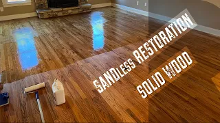 Sandless Restoration of Solid Hardwood Floor