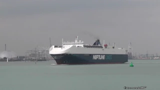 Neptune Dynamis RoRo Vehicle Carrier departs Southampton 4/5/17