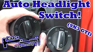 Automatic Headlight Switch Install! (9N3 GTI Polo)
