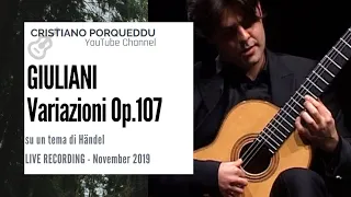 Mauro Giuliani, Variazioni su un tema di Händel Op.107