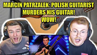 INSANE!!! MARCIN PATRZALEK: POLISH GUITARIST MURDERS HIS GUITAR! WOW! - ENGLISH AND POLISH REACTION