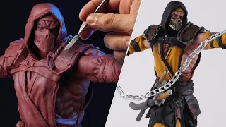 Sculpting SCORPION | Mortal Kombat [ Hanzo Hasashi ]