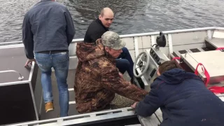 Водомётный катер. Малая Химкинская судоверфь. Спуск на воду