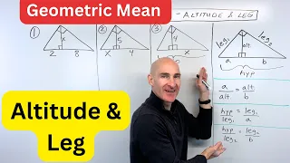 Geometric Mean Theorems Altitude and Leg