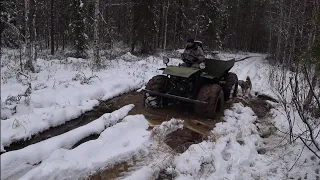 ОХОТА В ТАЙГЕ / ТЕСТ КАРАКАТА ПО БЕЗДОРОЖЬЮ / КОМИ КРАЙ.