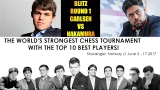 Magnus Carlsen vs Hikaru Nakamura - Altibox Norway Chess Blitz 2017. - Round 1