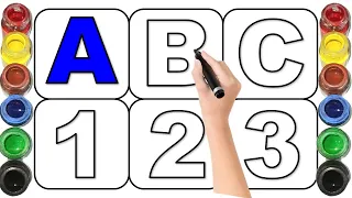 Learn ABCD Alphabets and numbers counting 123.Shapes for kids and Toddlers.ABC nursery rhymes  - 146