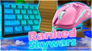 [240FPS] *ASMR* Ranked Skywars with Handcam v4 | Keyboard + Mouse Sounds