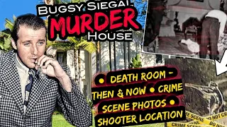 Mobster Bugsy Siegel Murder: Beverly Hills House | Room Then & Now | Shooter Location | Crime Photos