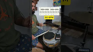 🥁 SEXTUPLET variation on the practice pad. Beginner Drum Lesson #shorts #drumlessons #drumpad