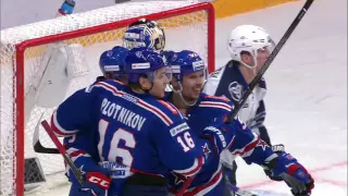 Pavel Datsyuk scores through Ryasensky legs