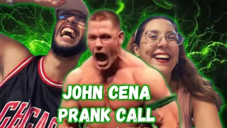 Wife FIRST Time Reaction to John Cena Prank Call