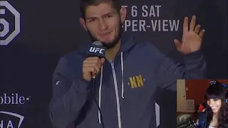 Khabib SAVAGE - Girl Reacts To Khabib Will Make You Laugh Like No Other