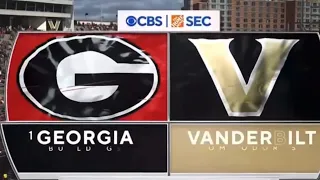 2023 CFB On CBS Georgia vs Vanderbilt Intro/Theme