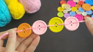 I made 50 in one day and Sold them all! Super genius idea with yarn and button - DIY