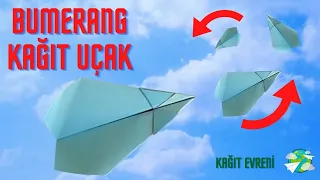 Bumerang Kağıt Uçak Nasıl Yapılır? / Kağıttan Uçak Yapımı İlginç Bilgiler