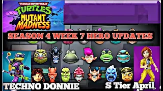 TMNT MUTANT MADNESS: Season 4,Week 7 Hero Update