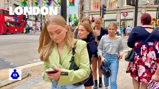 London Summer Walk 🇬🇧 OXFORD Street, Marble Arch to Tottenham Court Road | Walking tour 4K HDR.