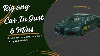 How to Rig a car in blender easy way and simple | Blender Tutorials #2