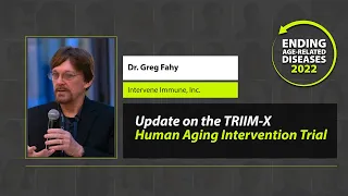 The Thymus As A Key Target For Aging Intervention  - Dr. Greg Fahy - EARD 2022