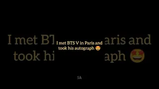 I met BTS V in Paris watch till end 🤣 #shorts