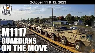 M1117 GUARDIANS ON THE MOVE! HERD OF ELK ON THE TRACKS, GMTX SWITCHER