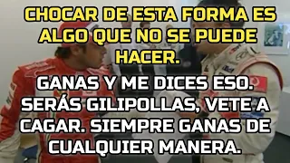 🤐Alonso | Massa 2007 discuten detrás de podio #f1 Grand Prix de Europa