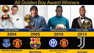 All Golden Boy Award winners from 2003 to 2023 in football History