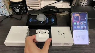 Apple AirPods (3rd Generation) with MagSafe Charging Case Unboxing + First Setup