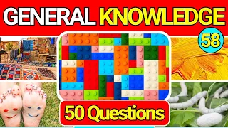 General Knowledge Quiz Trivia 58 📚💡| Can You Answer All 50 Questions Correctly? 2024