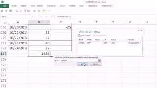 Excel Magic Trick 1077: Floating Cell In Excel? Watch Window to See Formula Anywhere in Workbook