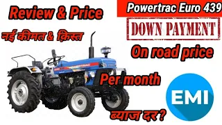 Powertrac Euro 439 Plus Price 2023 Specification | Loan, EMI, Downpayment Full detail and review
