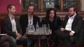 Kit Harington giving a birthday hug at the Oxford Union.