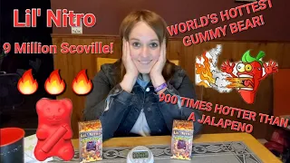 LIL' NITRO WORLD'S HOTTEST GUMMY BEAR CHALLENGE! - 9 MILLION SCOVILLE UNITS! #lilnitrochallenge