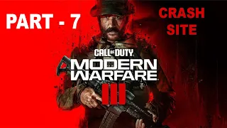 CALL OF DUTY MODERN WARFARE 3 PS5 Walkthrough Gameplay Part 7 - CRASH SITE (COD 2023 Campaign)