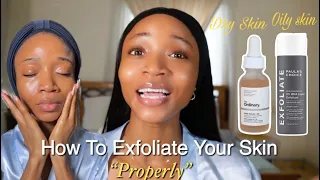 How to Exfoliate properly to Reveal Fresh, Even Skin | Application tips| Get Clear Skin Quicker