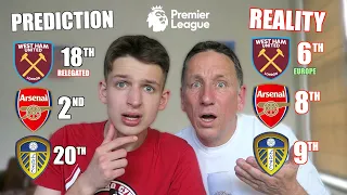 REACTING TO OUR PREMIER LEAGUE PREDICTIONS - Gone WRONG