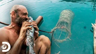 Pesca primitiva: Ed caça peixe como os maias faziam | Ed Stafford: O sobrevivente | Discovery Brasil