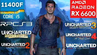 RPCS3 - PC - 5 Uncharted Games Tetsed - RX 6600 + i5 11400F