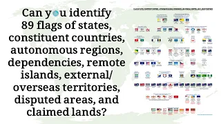 89 Flags of Countries, Autonomous Regions, Dependencies, and Overseas and Disputed Territories