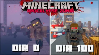 100 DIAS SOBREVIVENDO em um APOCALIPSE ZOMBIE no MINECRAFT - O FILME