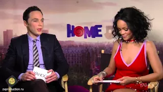 Rihanna & Jim Parsons Interview Each Other for Yahoo! (Русский перевод)