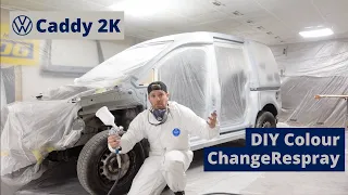 VW Caddy 2K Build Series - DIY Respray In DIY Spray Booth - Episode 14