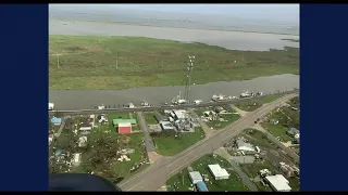 State Police video shows storm damage in Grand Isle, Houma