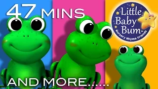 Five Little Speckled Frogs + More | Nursery Rhymes for Babies by LittleBabyBum
