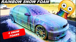 Rainbow Snow Foam - Autobrite Direct & Alien Magic - Auto Detailing